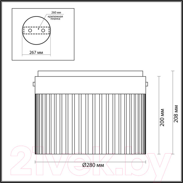 Изображение товара Потолочный светильник Odeon Light Pillari 5047/24LC