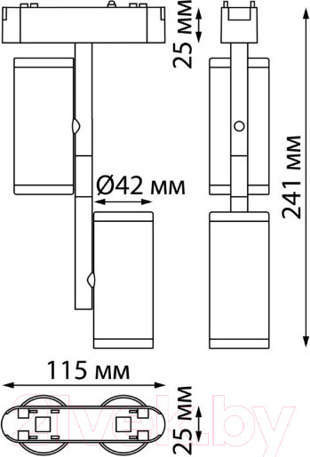 Изображение товара Трековый светильник Novotech Smal 359106