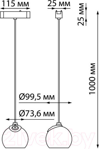Изображение товара Трековый светильник Novotech Smal 359099