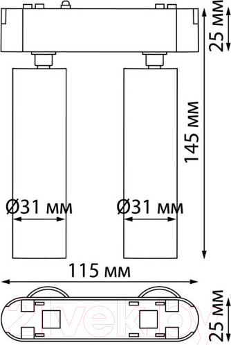 Изображение товара Трековый светильник Novotech Smal 359086