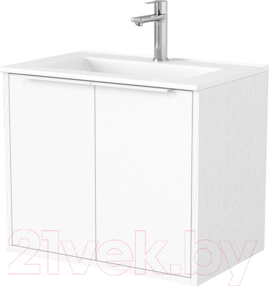 Изображение товара Тумба под умывальник Дабер 018 60 / Т18.6.0.5Б (белый древесный/ручка белая)
