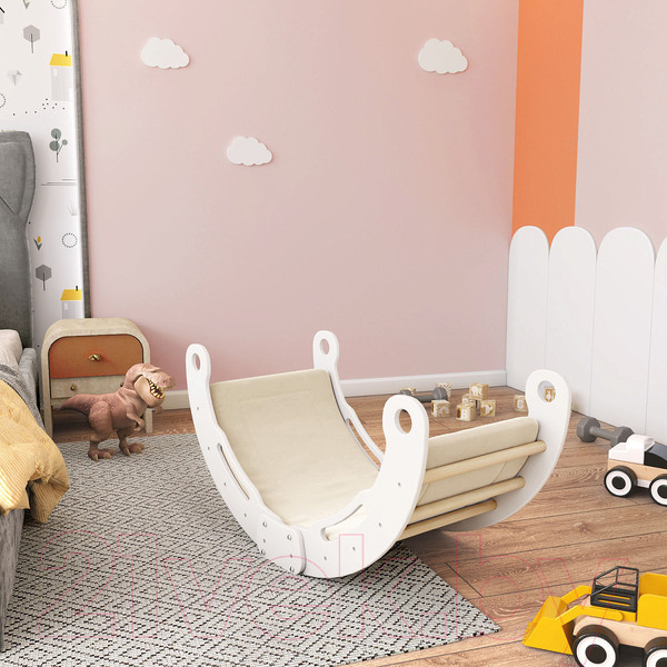 Изображение товара Качалка детская Romana 03.20.05 (дерево/белый)