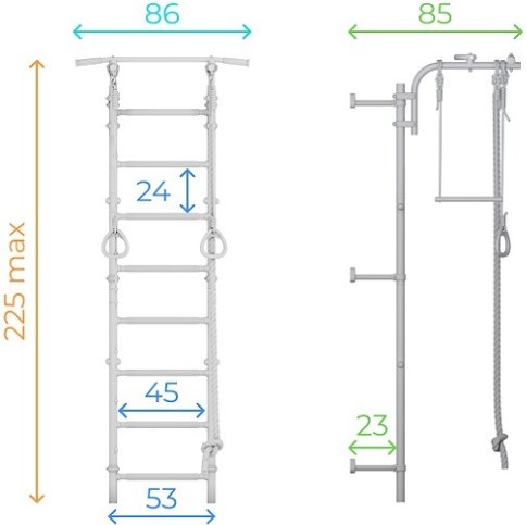 Изображение товара Детский спортивный комплекс Romana Next Pastel Pastel / 01.21.8.12.490.03.06-24