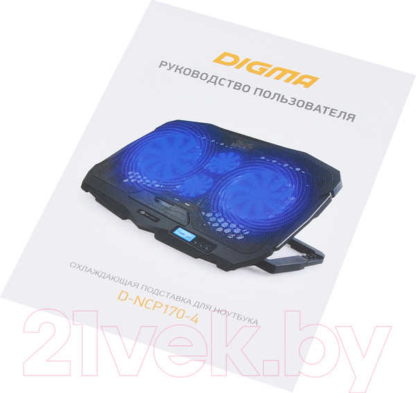 Изображение товара Подставка для ноутбука Digma D-NCP170-4 (черный)