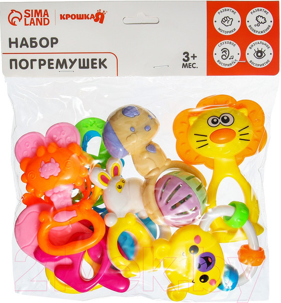 Изображение товара Набор погремушек Крошка Я Яркое настроение 01770 / 4157232