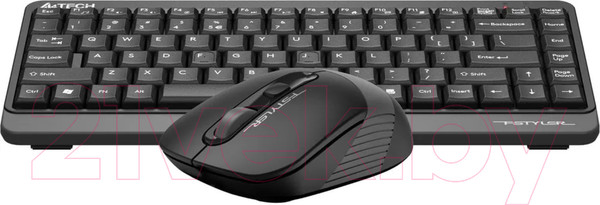 Изображение товара Комплект клавиатура и мышь A4Tech Fstyler FG1110 (черный/серый)