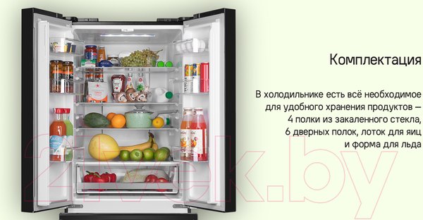 Изображение товара Холодильник с морозильником Maunfeld MFF180NFSE01