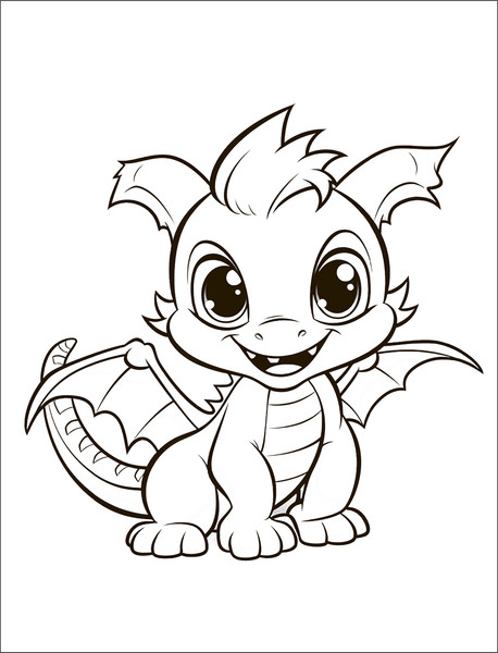 Изображение товара Раскраска Мозаика-Синтез Раскраски для малышей. Драконы / МС13757