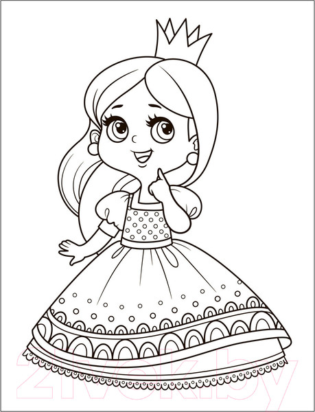 Изображение товара Раскраска Мозаика-Синтез Раскраски для малышей. Принцессы / МС13758