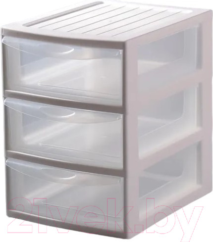 Изображение товара Органайзер для хранения Эльфпласт Mini Box / ЕР596 (белый/прозрачный)