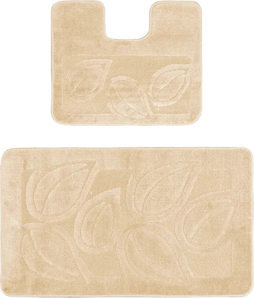 Изображение товара Набор ковриков для ванной и туалета Maximus Flora 2540 (60x100/50x60, бежевый)