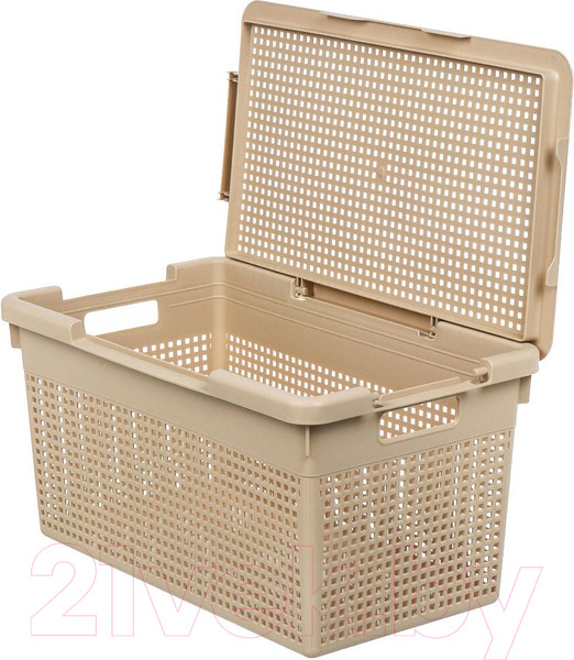 Изображение товара Корзина Violet Лофт с крышкой / 562120 (21л, латте)