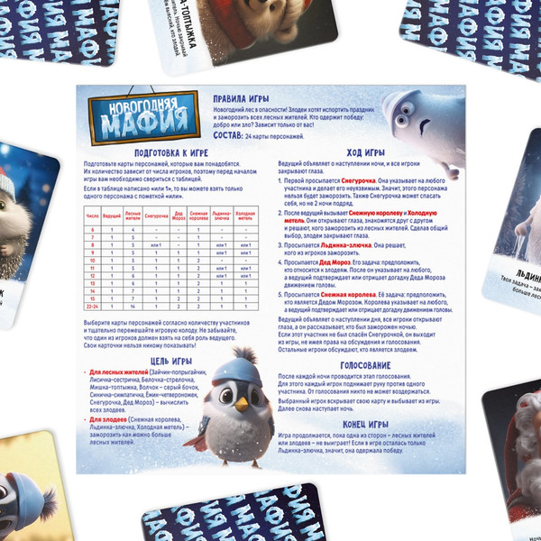 Изображение товара Набор игр Лас Играс Мафия. Дуббль. Твист-р. Новогодняя супер вечеринка / 9874382