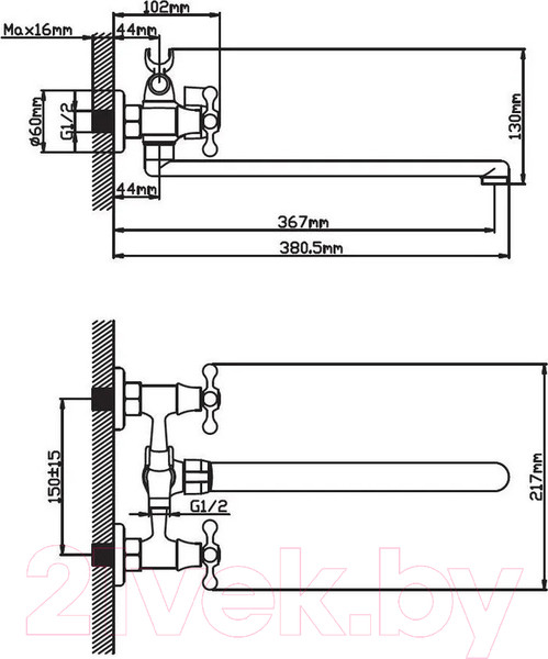Изображение товара Смеситель Эверест B23-351