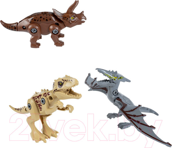 Изображение товара Конструктор Bondibon Динозавры 3 в 1 / ВВ6259 