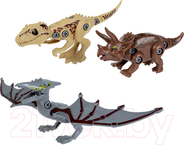 Изображение товара Конструктор Bondibon Динозавры 3 в 1 / ВВ6259 