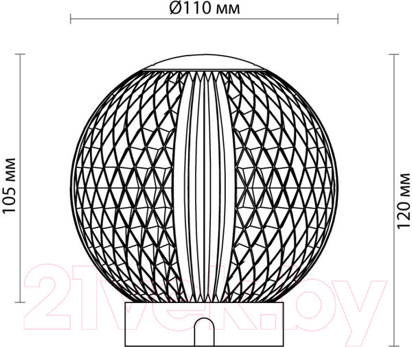 Изображение товара Прикроватная лампа Odeon Light Crystal 5008/2TL