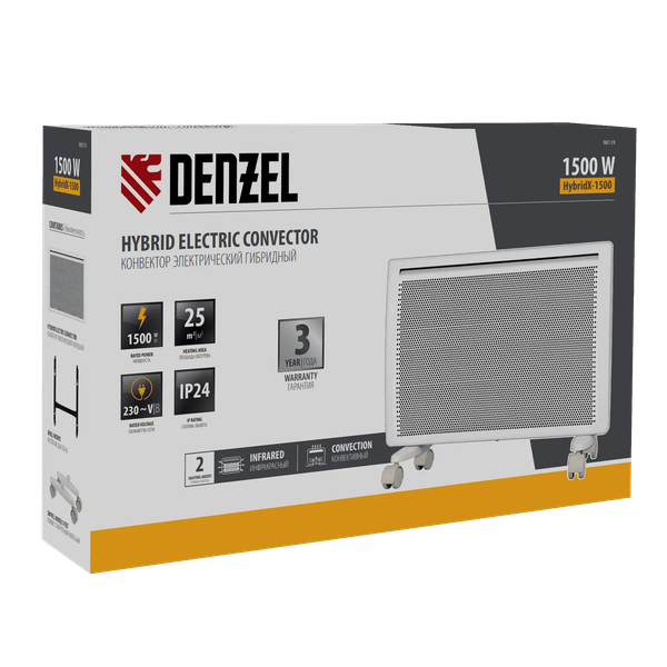 Изображение товара Конвектор Denzel HybridX-1500 / 98119