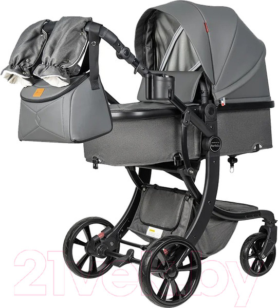 Изображение товара Детская универсальная коляска Aimile Original Autumn 2 в 1 / AA-8 (темно-серый)