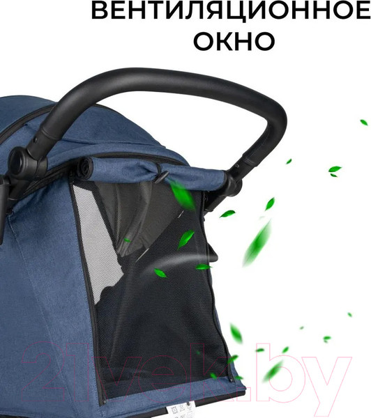 Изображение товара Детская прогулочная коляска Costa Vita / VT-4 (темно-синий)