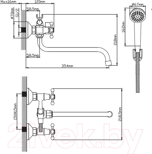 Изображение товара Смеситель Diadonna D220-65