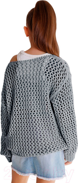 Изображение товара Джемпер детский Amarobaby Knit Trend / AB-OD21-KNITT2602/11-140 (серый, р.140)