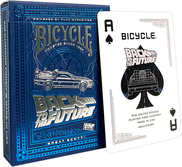 Изображение товара Игральные карты Bicycle Back To The Future Standard Index Blue / 10031886