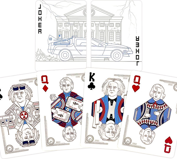 Изображение товара Игральные карты Bicycle Back To The Future Standard Index Blue / 10031886