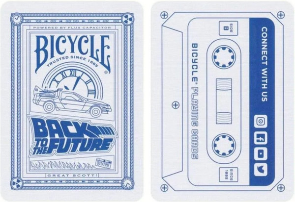 Изображение товара Игральные карты Bicycle Back To The Future Standard Index Blue / 10031886