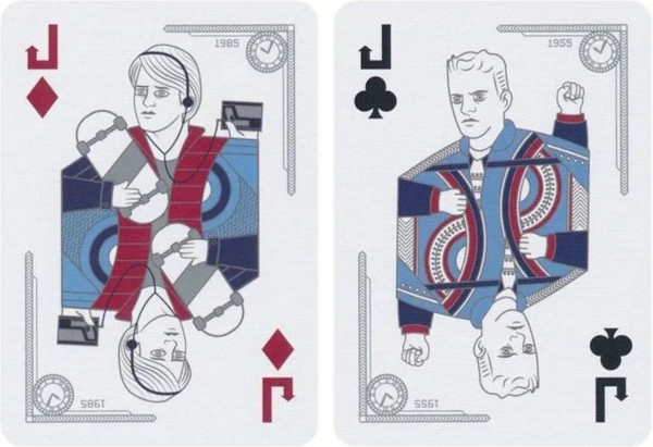 Изображение товара Игральные карты Bicycle Back To The Future Standard Index Blue / 10031886