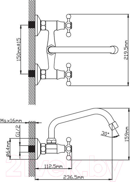 Изображение товара Смеситель Diadonna D247-65