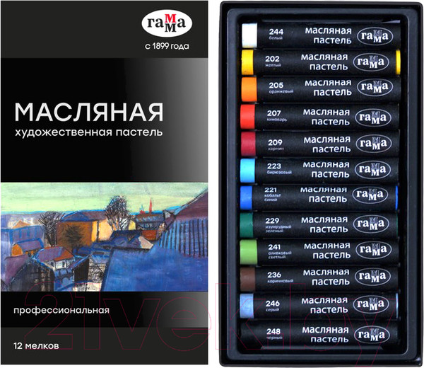 Изображение товара Набор масляной пастели ГАММА 504231 (12цв)