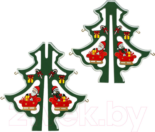 Изображение товара Набор для творчества Bondibon Новогодний. Деревянная елочка 3D / ВВ5995