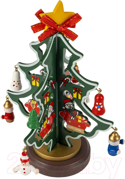 Изображение товара Набор для творчества Bondibon Новогодний. Деревянная елочка 3D / ВВ5995