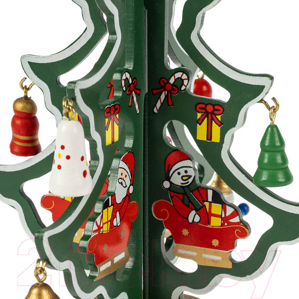 Изображение товара Набор для творчества Bondibon Новогодний. Деревянная елочка 3D / ВВ5995