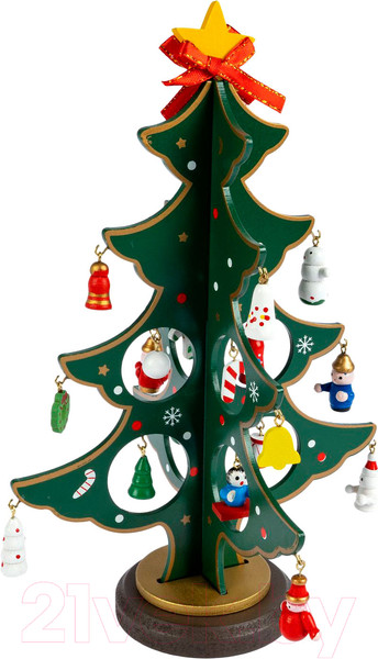 Изображение товара Набор для творчества Bondibon Новогодний. Деревянная елочка 3D / ВВ5997