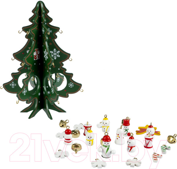 Изображение товара Набор для творчества Bondibon Новогодний. Деревянная елочка 3D / ВВ5994