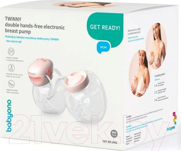 Изображение товара Молокоотсос электрический BabyOno 1002