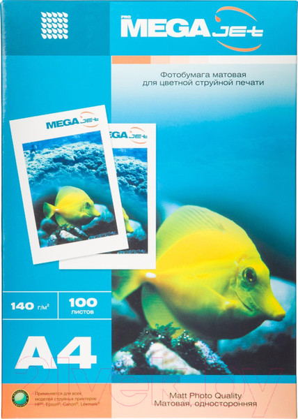 Изображение товара Фотобумага ProMega Jet А4 140г / 280387К (100л, матовый)