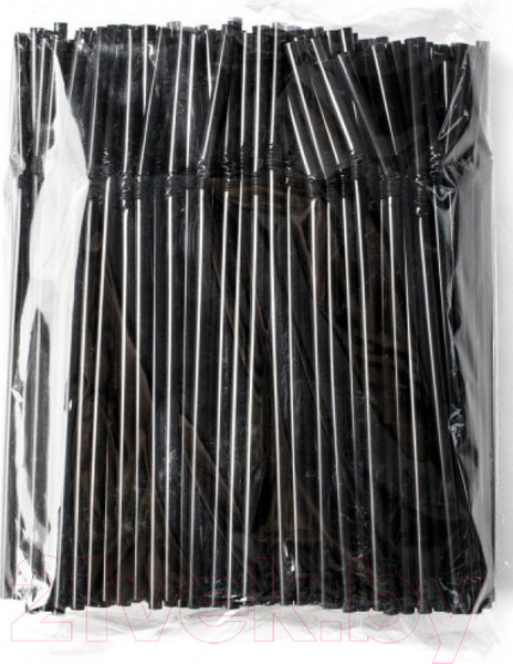 Изображение товара Набор одноразовых трубочек Паксервис 210мм / 285183 (1000шт, черный)