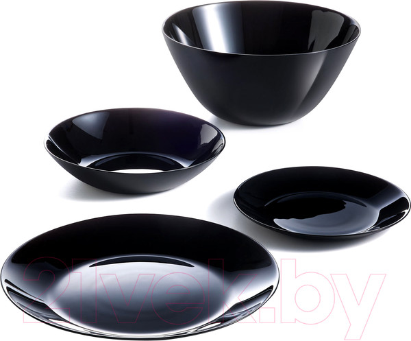 Изображение товара Набор тарелок Luminarc Zelie V3915 (19шт, черный)