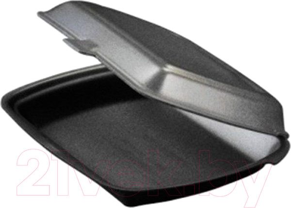 Изображение товара Набор одноразовых ланч-боксов Паксервис Ланч-бокс 1 секция / 285250 (100шт, черный)