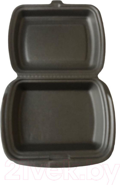 Изображение товара Набор одноразовых ланч-боксов Паксервис Ланч-бокс 1 секция / 285250 (100шт, черный)