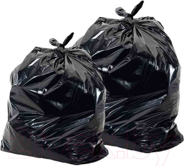 Изображение товара Пакеты для мусора Паксервис ПВД 180л 40мкм / 286340 (50шт, черный)