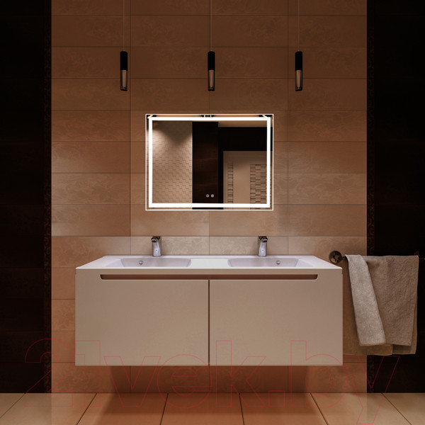 Изображение товара Зеркало Silver Mirrors Ливия-Р 80x60 / LED-00002744