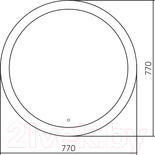 Изображение товара Зеркало Silver Mirrors Перла-S D770 / LED-00002736