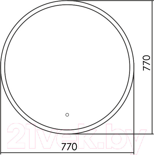 Изображение товара Зеркало Silver Mirrors Perla Neo RGB D770  / LED-00002610