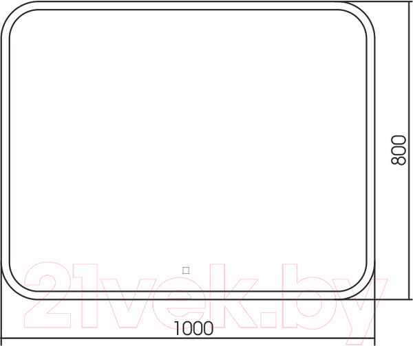 Изображение товара Зеркало Silver Mirrors Стив-ТХ 100x80 / LED-00002697