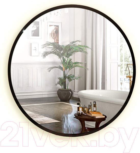 Изображение товара Зеркало Silver Mirrors Monaco Black D1000 / LED-00002769