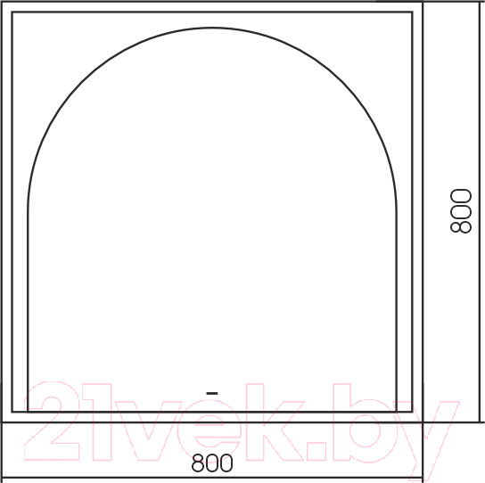 Изображение товара Зеркало Silver Mirrors Barbara 80x80 / LED-00002741
